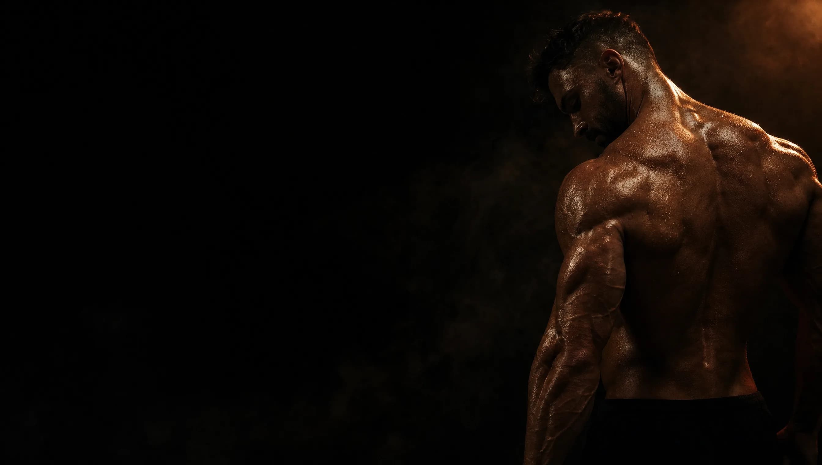 ForgeMax hero — cinematic athlete