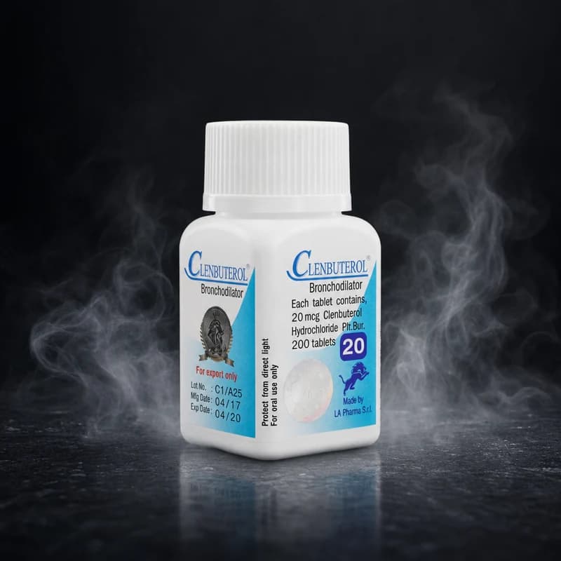 Clenbuterol 20mcg/tab 200 Tablets by LA Pharma