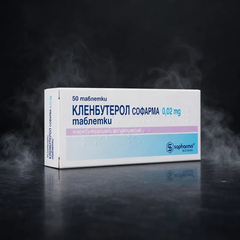 Clenbuterol 20mcg/tab 50 Tablets by Sopharma